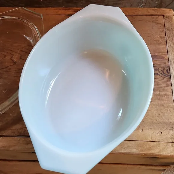 Pyrex Vintage snowflake 043 1.5 QT casserole and lid - Picture 7 of 8